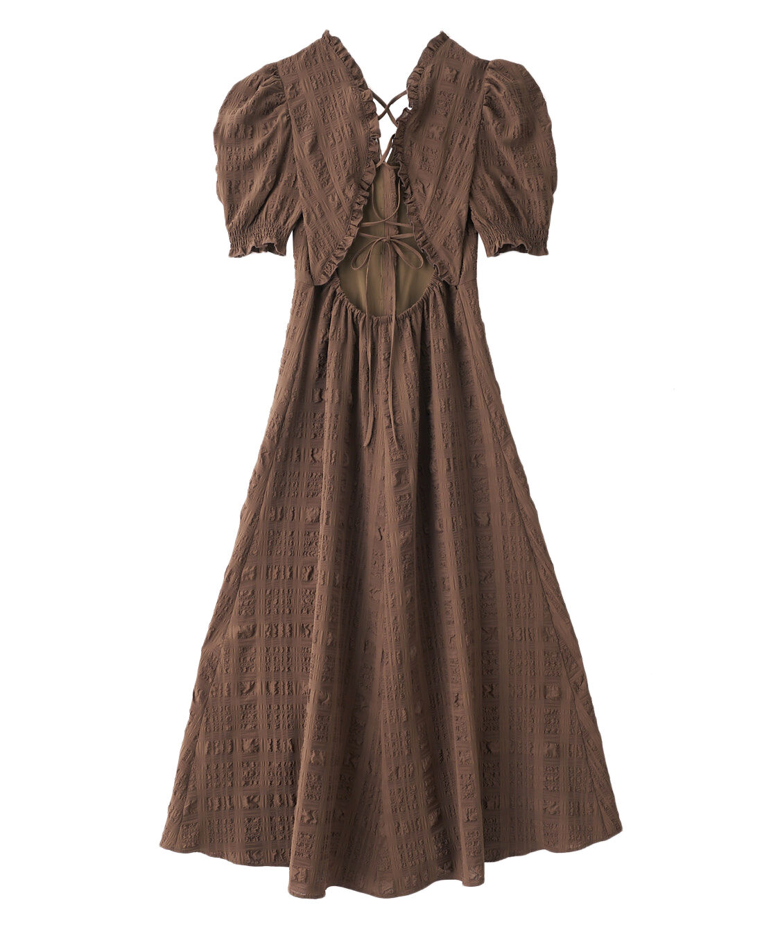 COCO DEAL「バックシャンチェックワンピース」|ワンピース|