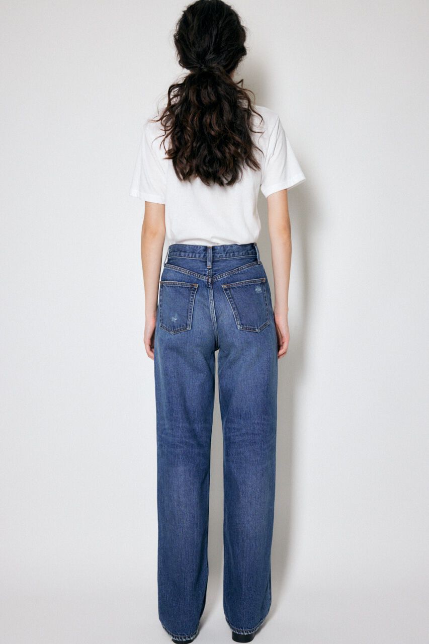 MOUSSY「HW 90S DAMAGED STRAIGHT」|デニム|