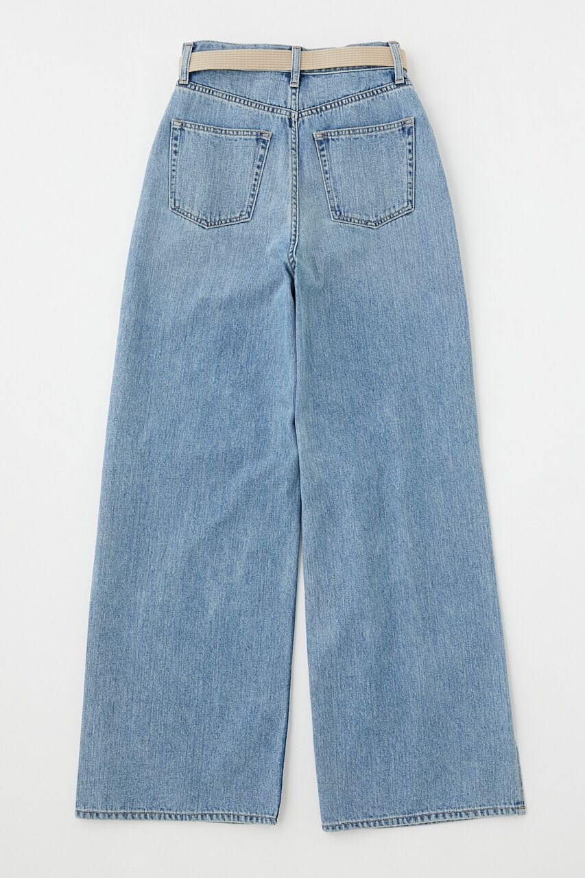 MOUSSY「KNEE SLIT LOOSE STRAIGHT」|デニム|