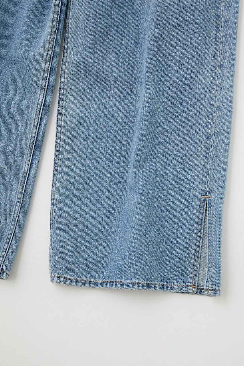 MOUSSY「KNEE SLIT LOOSE STRAIGHT」|デニム|