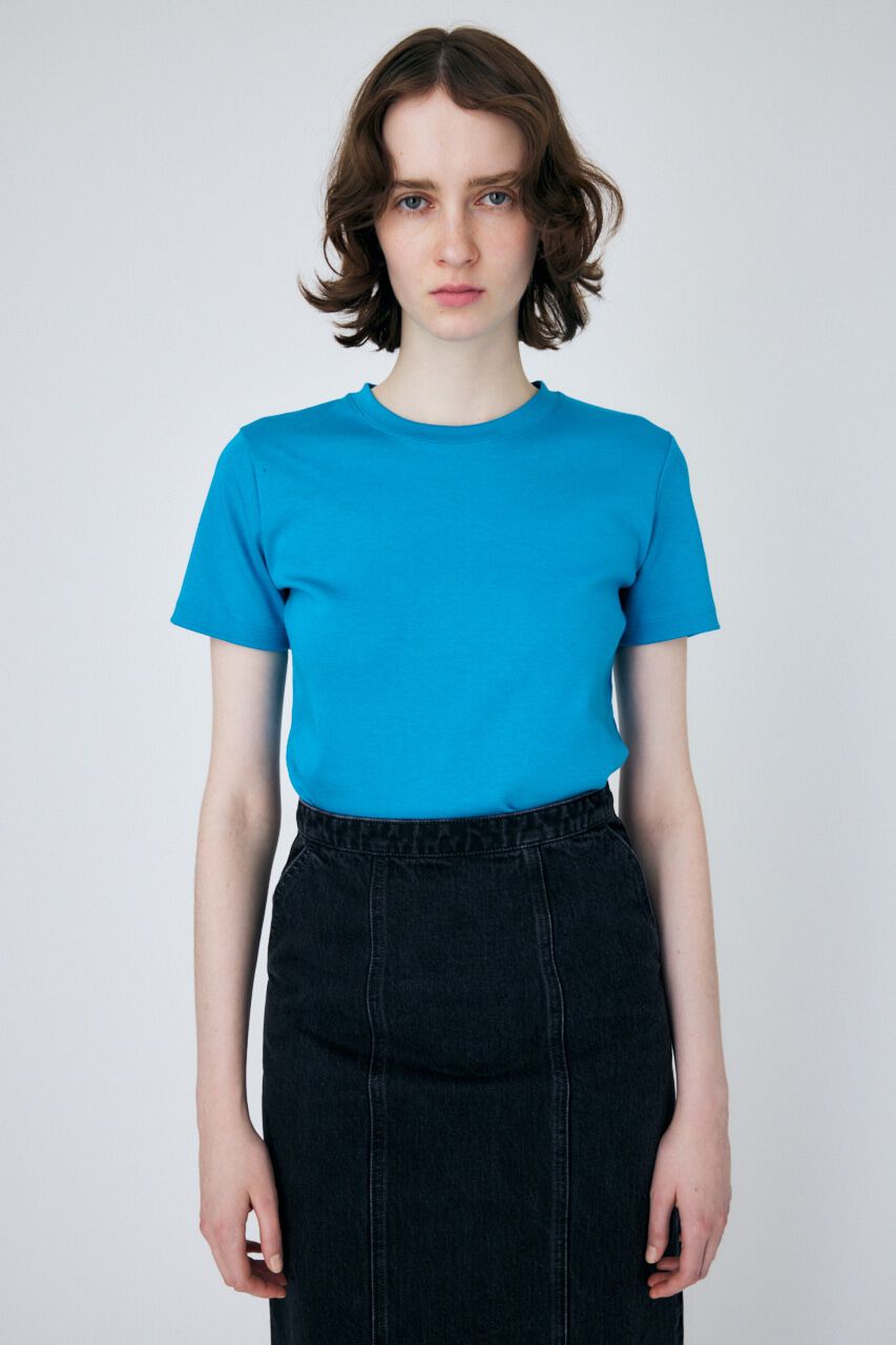 MOUSSY「SUVIN GIZA BASIC Tシャツ」|Tシャツ・カットソー|BLU