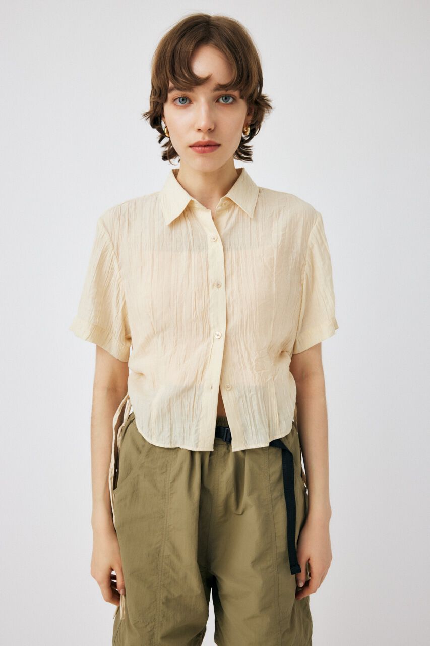 MOUSSY「SIDE GATHER H／S シャツ」|シャツ・ブラウス|IVOY3