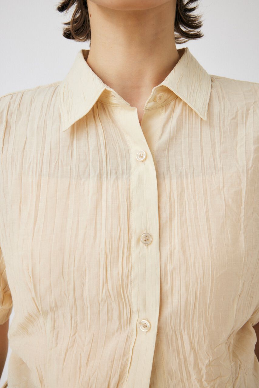 MOUSSY「SIDE GATHER H／S シャツ」|シャツ・ブラウス|