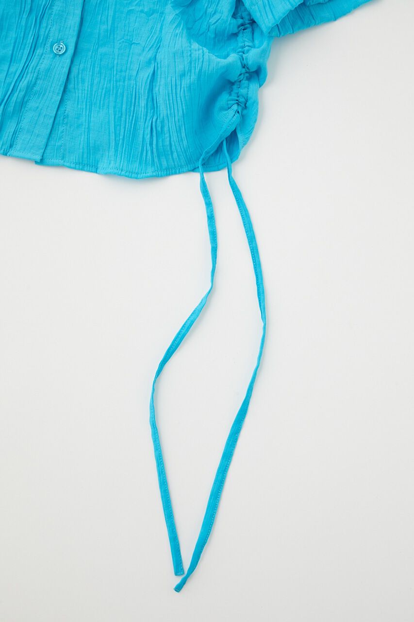 MOUSSY「SIDE GATHER H／S シャツ」|シャツ・ブラウス|