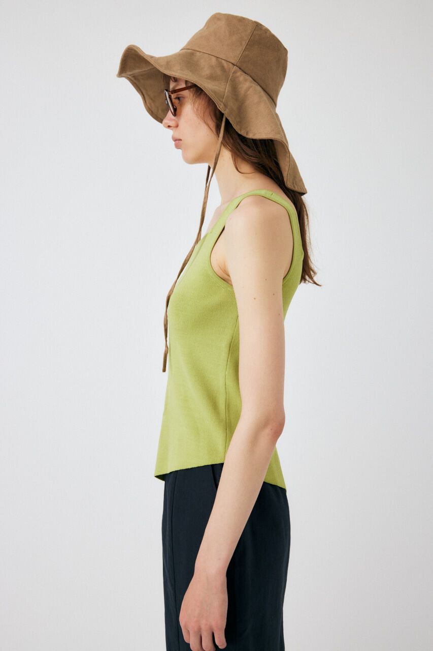 MOUSSY「ASYMMETRY HEM KNIT タンクトップ」|タンクトップ|