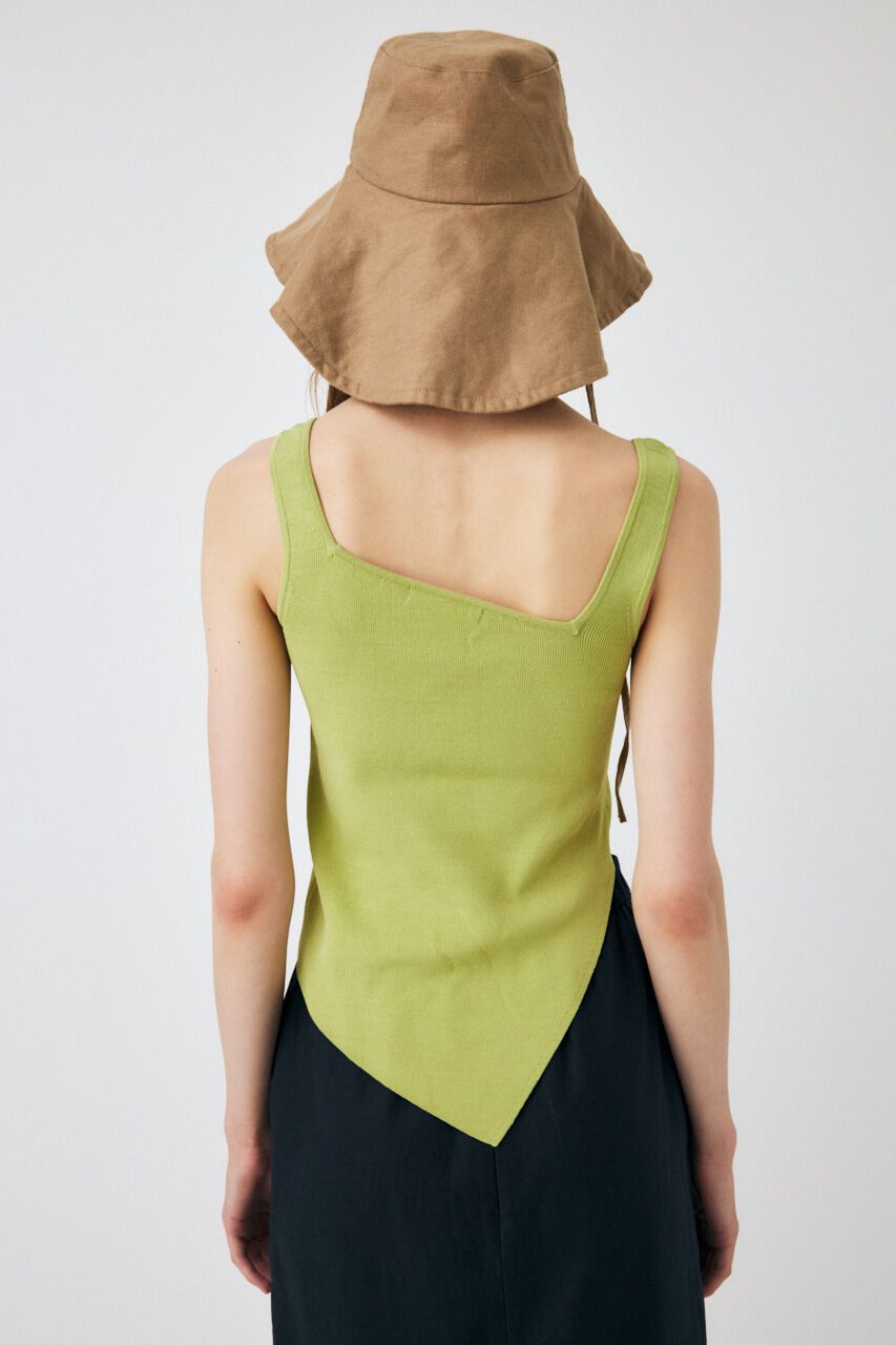 MOUSSY「ASYMMETRY HEM KNIT タンクトップ」|タンクトップ|