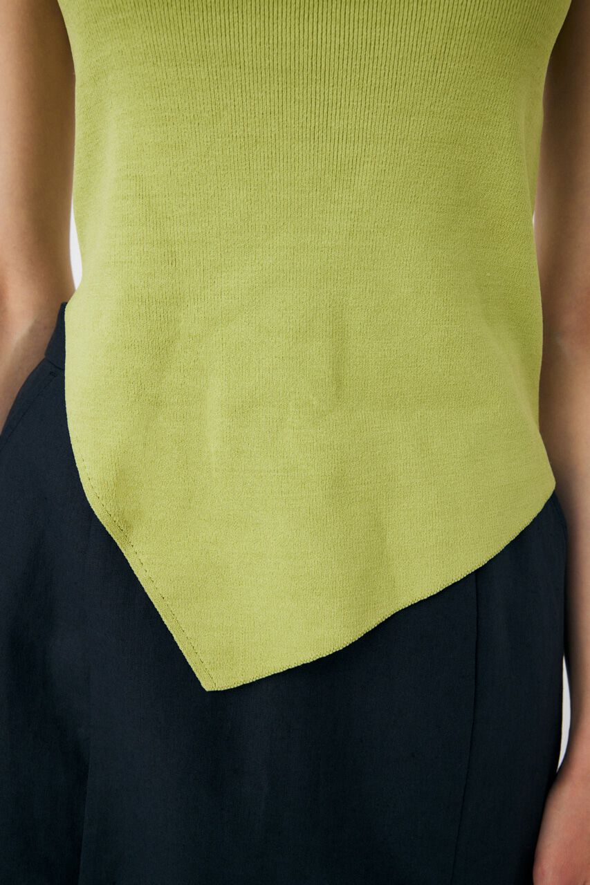 MOUSSY「ASYMMETRY HEM KNIT タンクトップ」|タンクトップ|