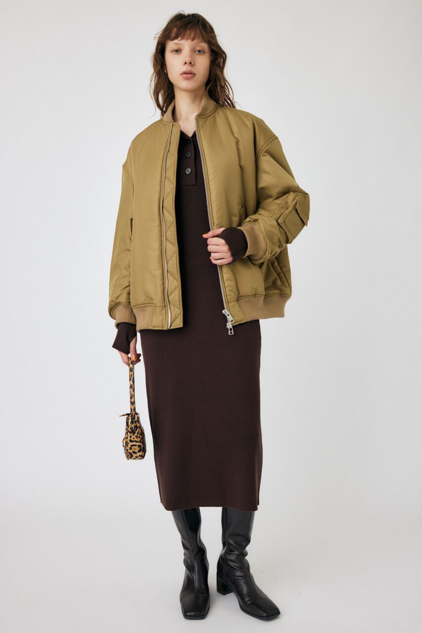 MOUSSY「OVER MA1 ジャケット」|ブルゾン・スタジャン|