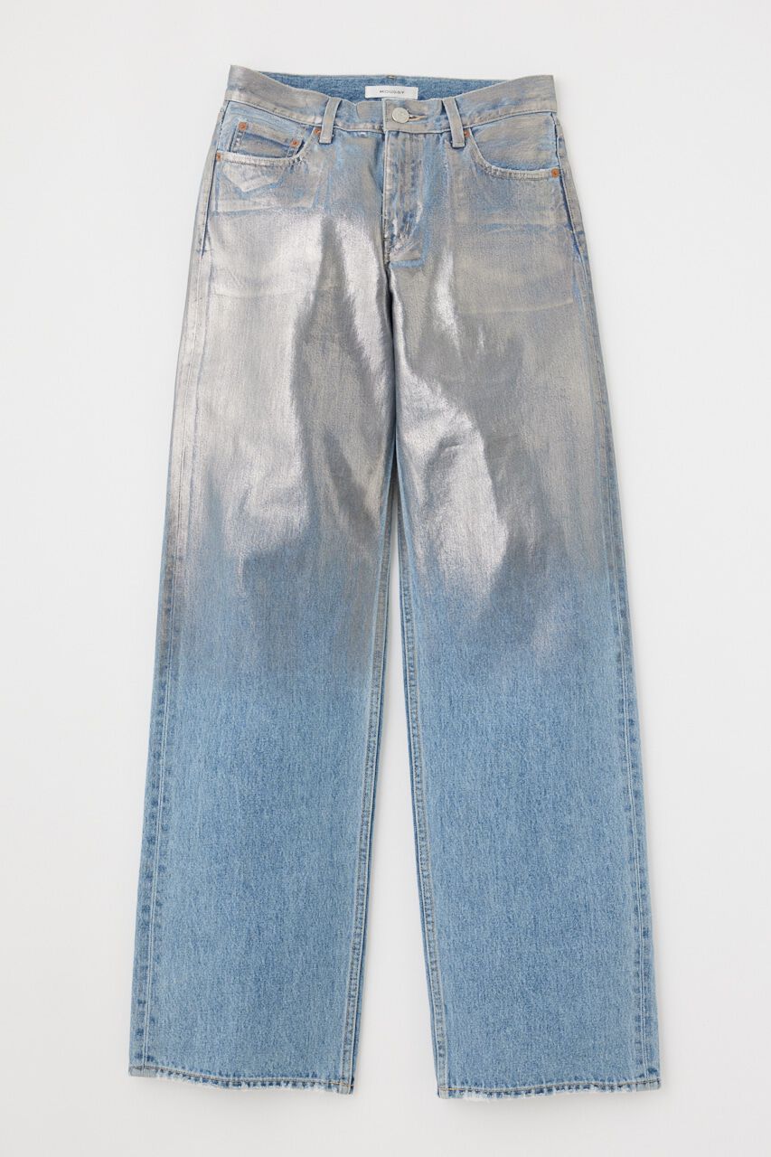 MOUSSY「FOIL PRINT 90S LOWRISE STRAIGHT」|デニム|
