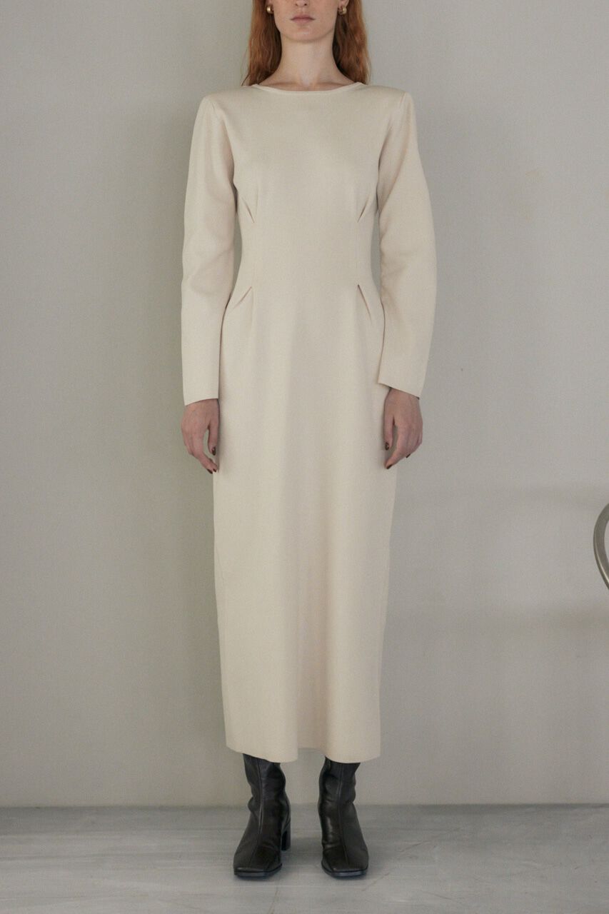 MOUSSY「ロングスリーブニットドレス」|ワンピース|O/WHT1