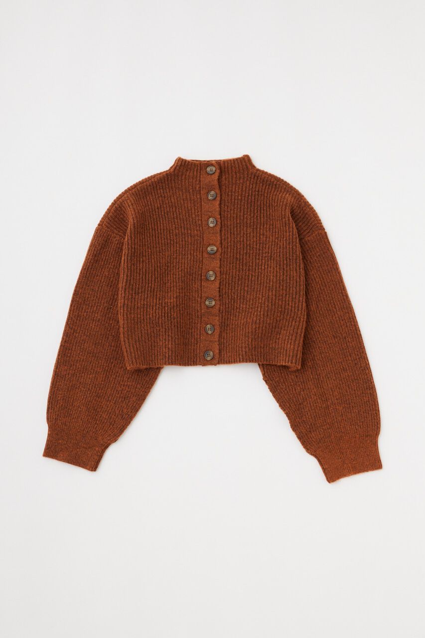 MOUSSY「バックボタンショートニット」|ニット・セーター|