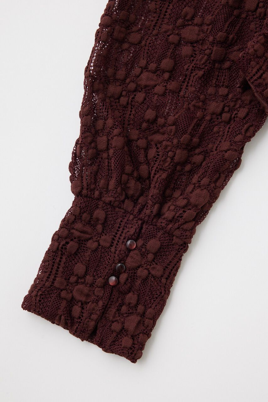 MOUSSY「RUFFLE LACY CUT ブラウス」|Tシャツ・カットソー|