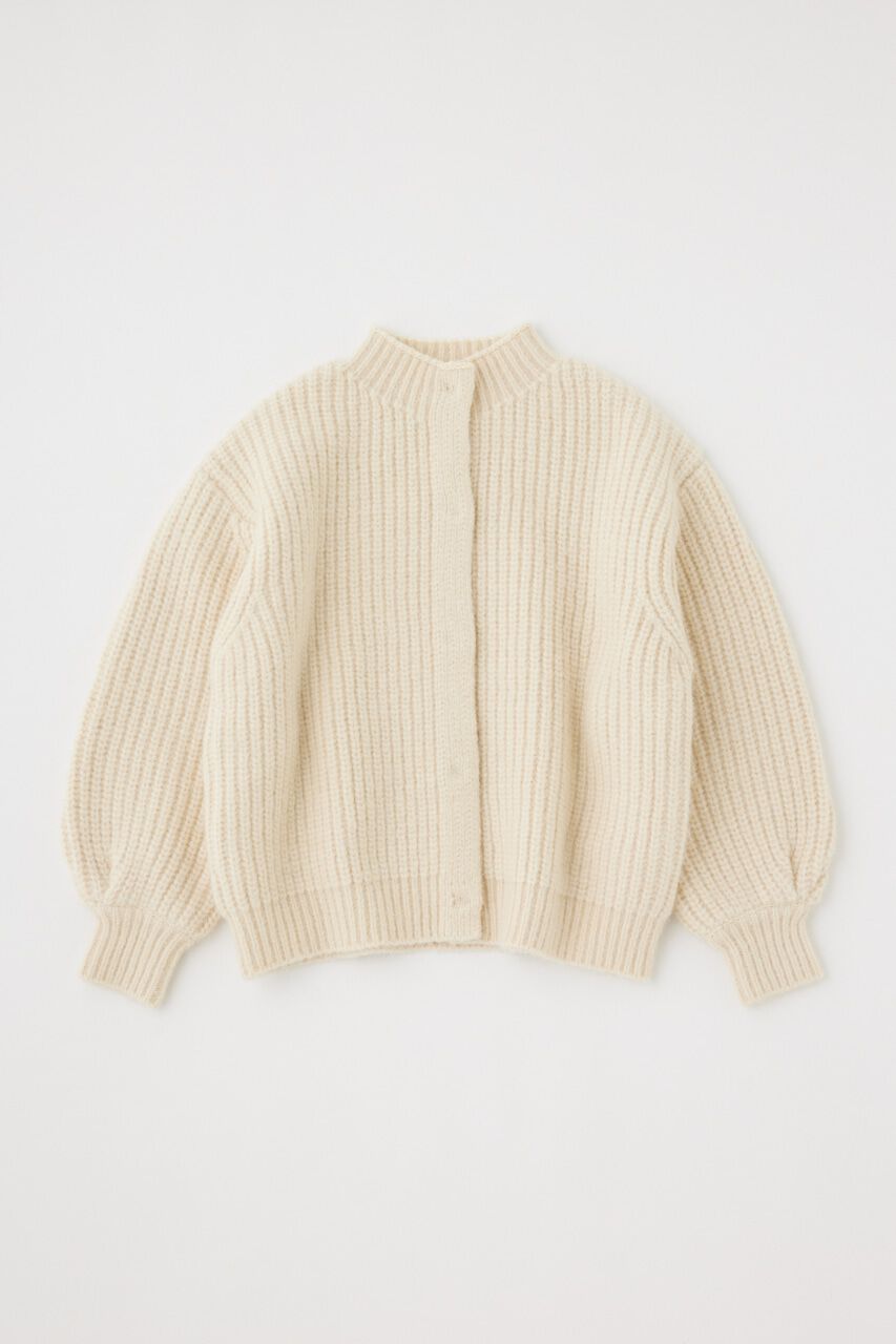 MOUSSY「TUCK SLEEVE KNIT カーディガン」|カーディガン|