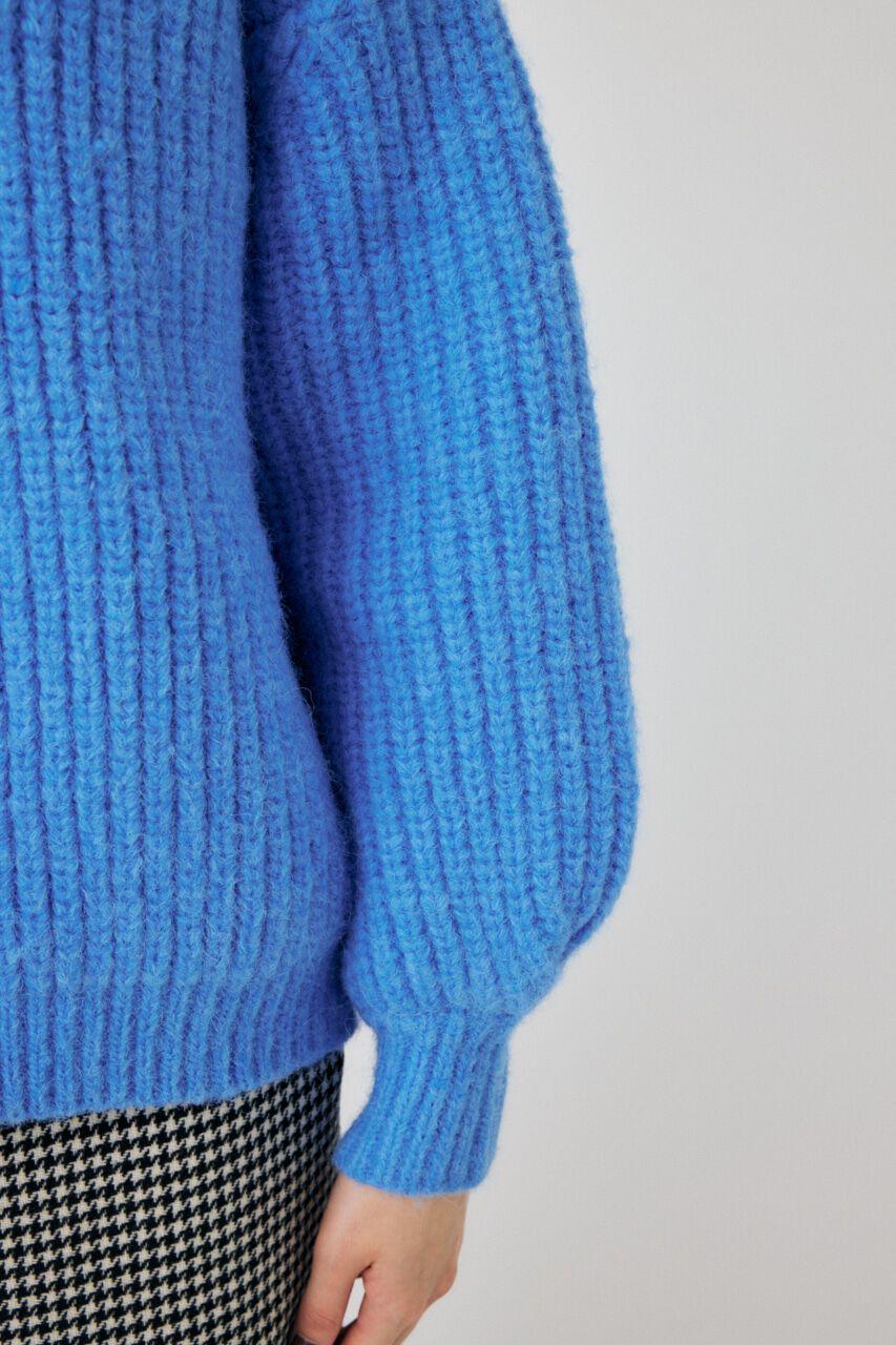 MOUSSY「TUCK SLEEVE KNIT カーディガン」|カーディガン|