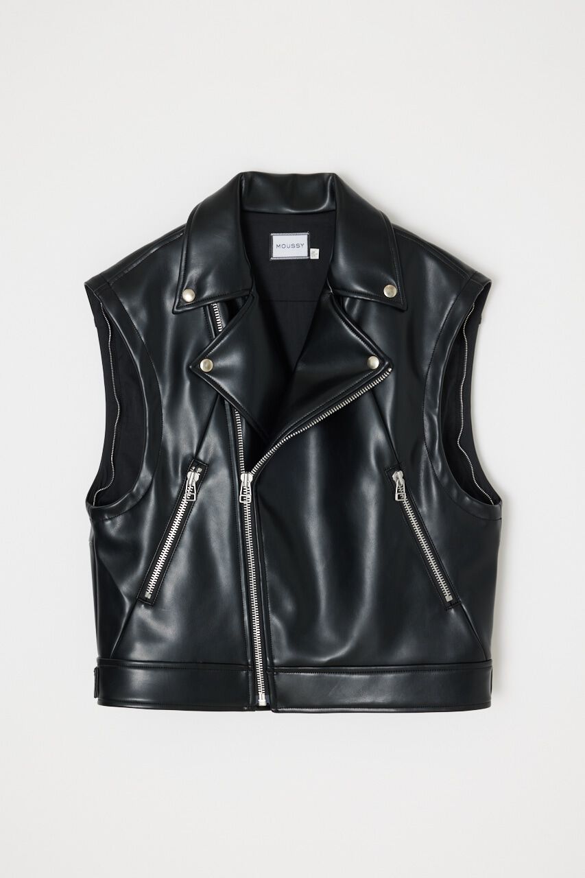 MOUSSY「FAUX LEATHER DETACHABLE ジャケット」|その他|