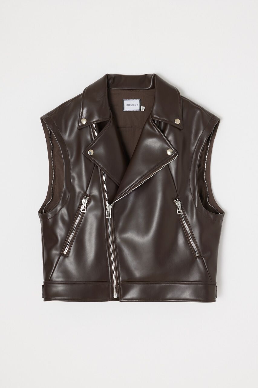 MOUSSY「FAUX LEATHER DETACHABLE ジャケット」|その他|