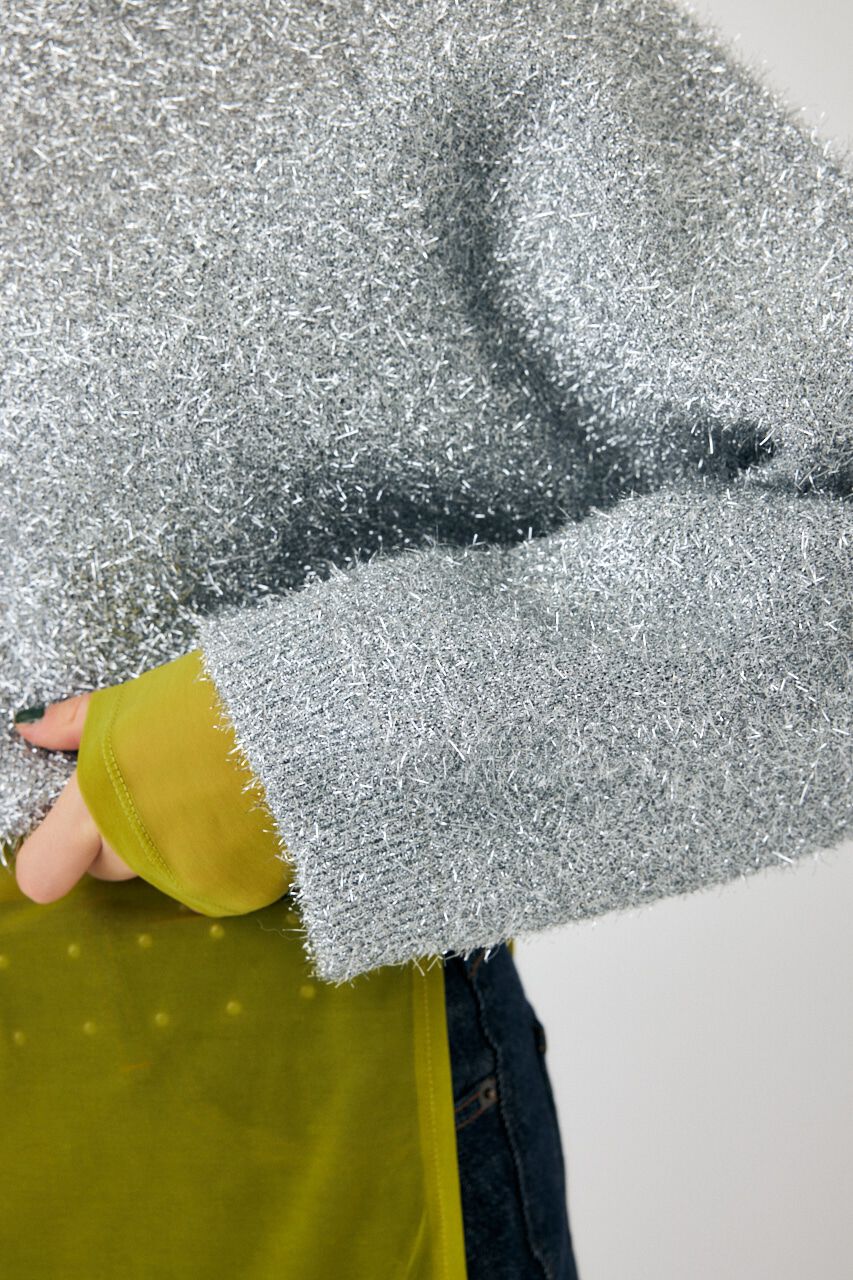 MOUSSY「GLITTER CROPPED セーター」|ニット・セーター|