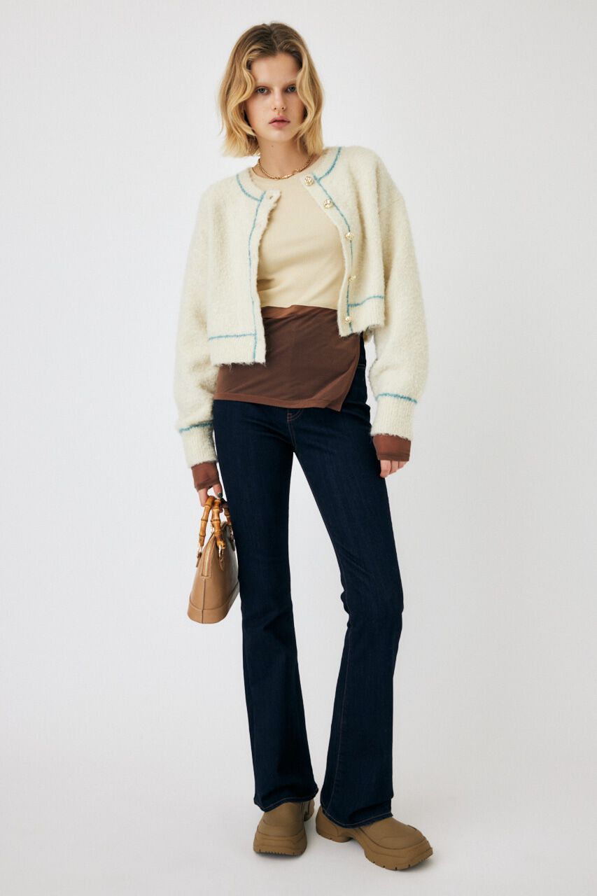 MOUSSY「COLOR BLOCK DOUBLE LAYER LSTシャツ」|Tシャツ・カットソー|