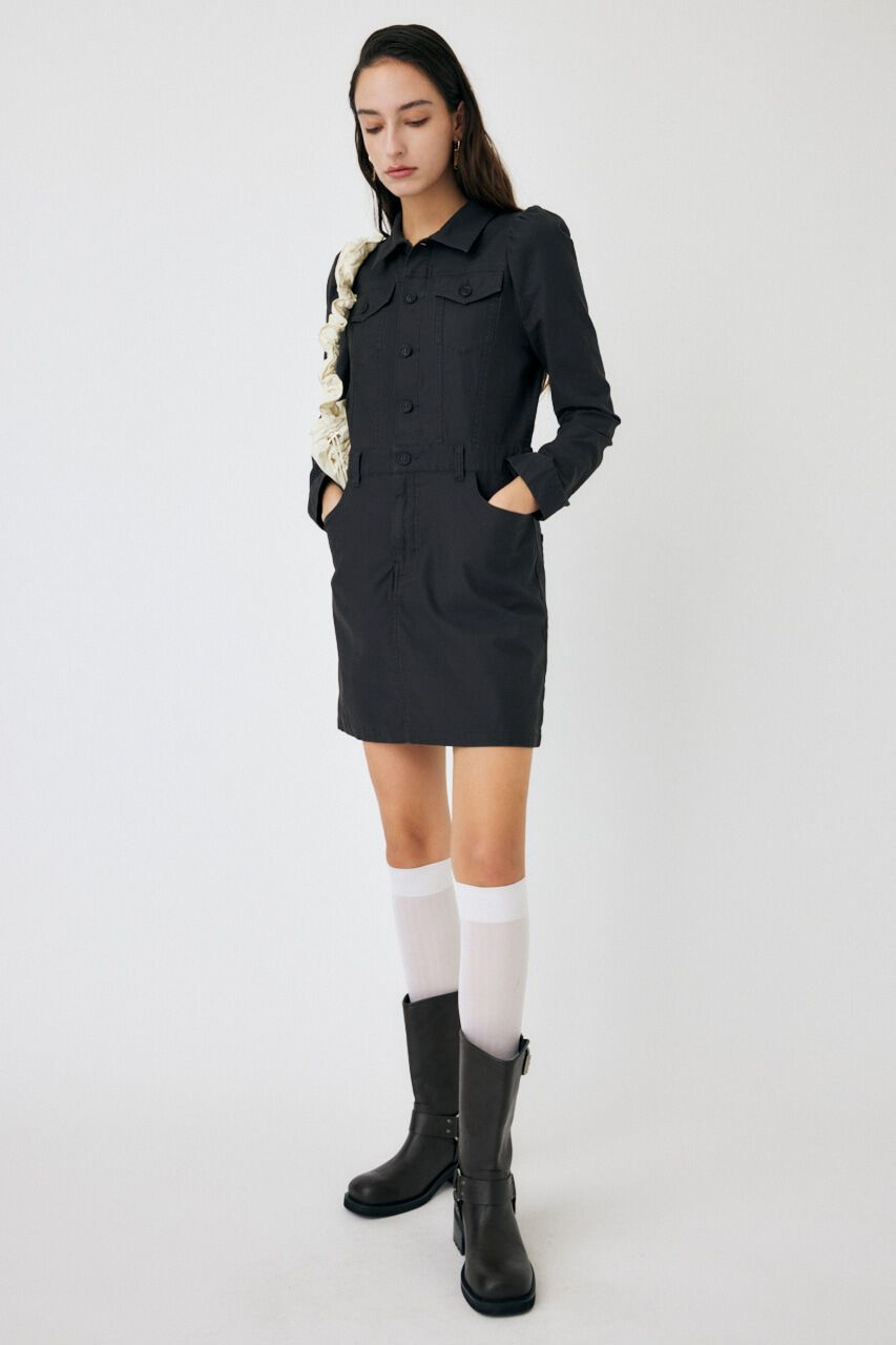 MOUSSY「PUFF SLEEVE MINI ドレス」|ワンピース|