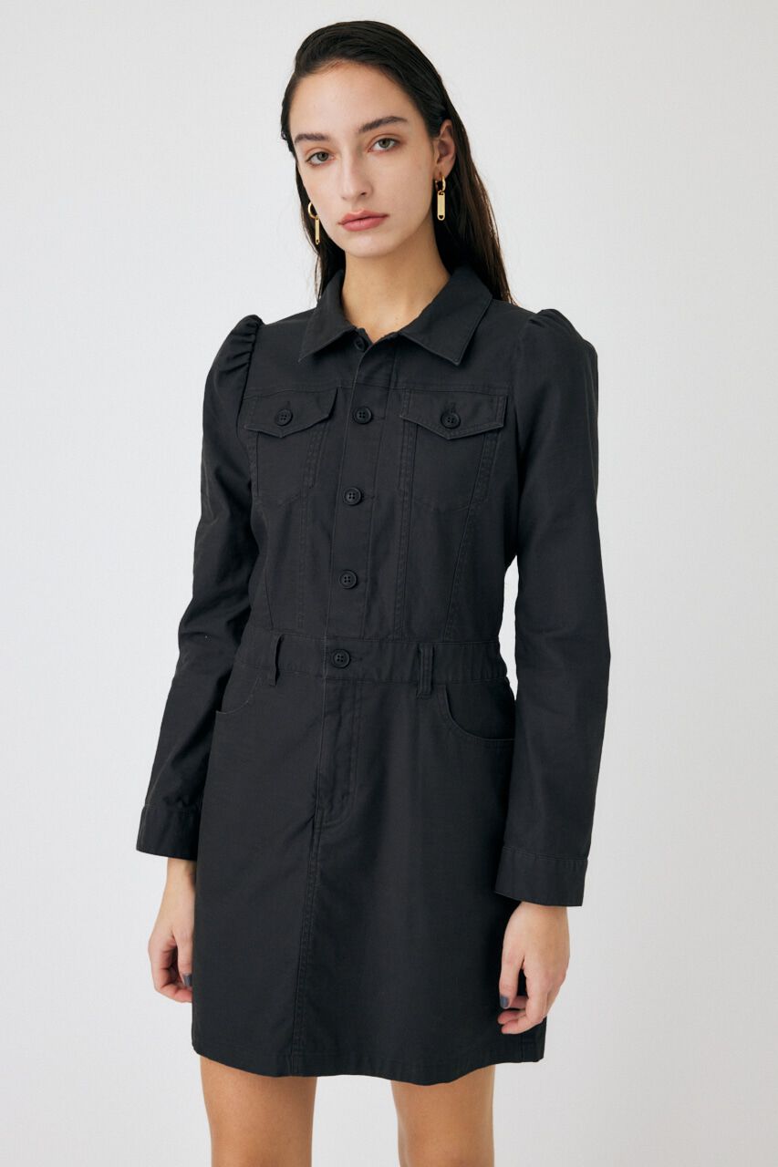 MOUSSY「PUFF SLEEVE MINI ドレス」|ワンピース|