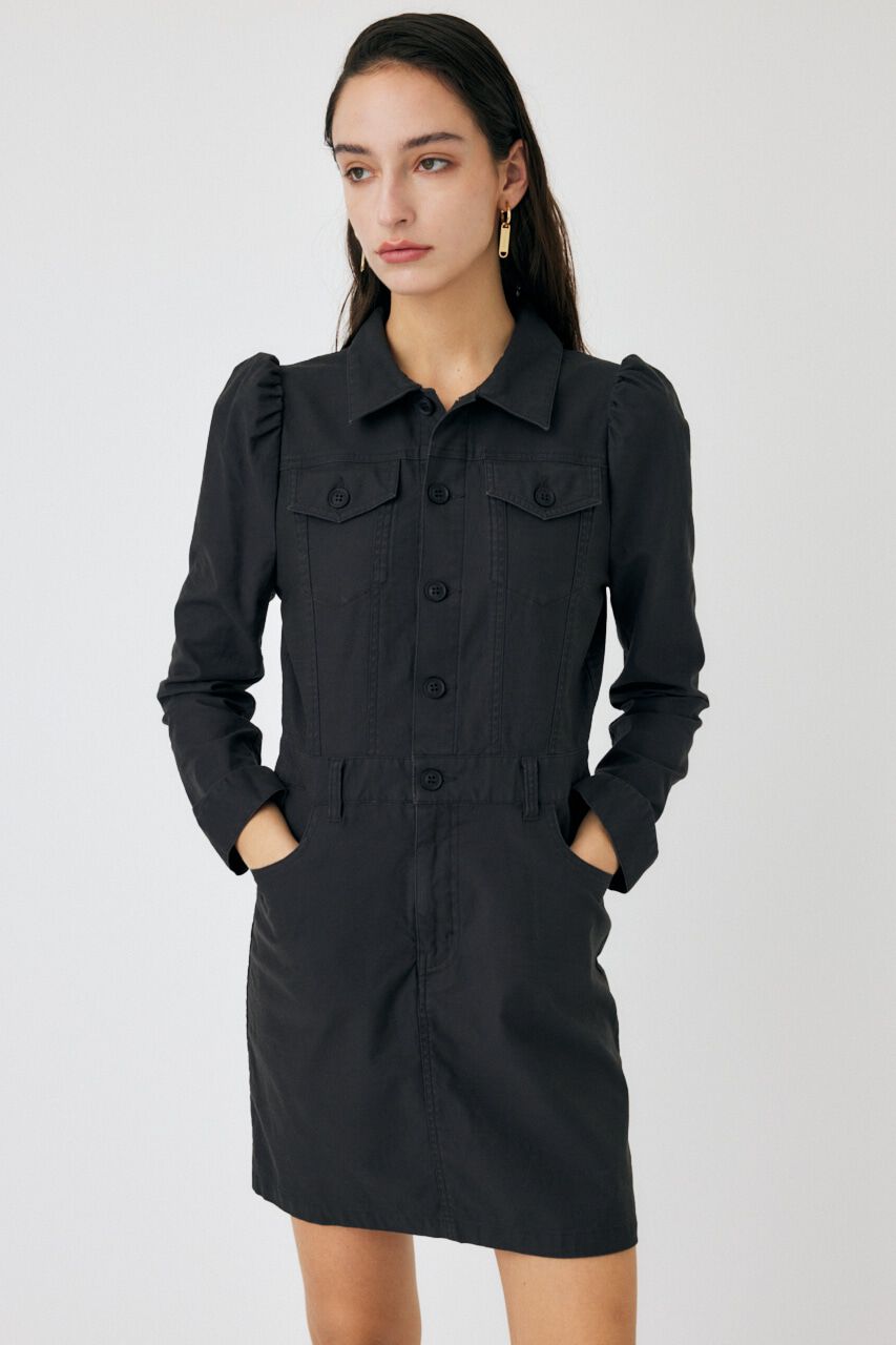 MOUSSY「PUFF SLEEVE MINI ドレス」|ワンピース|