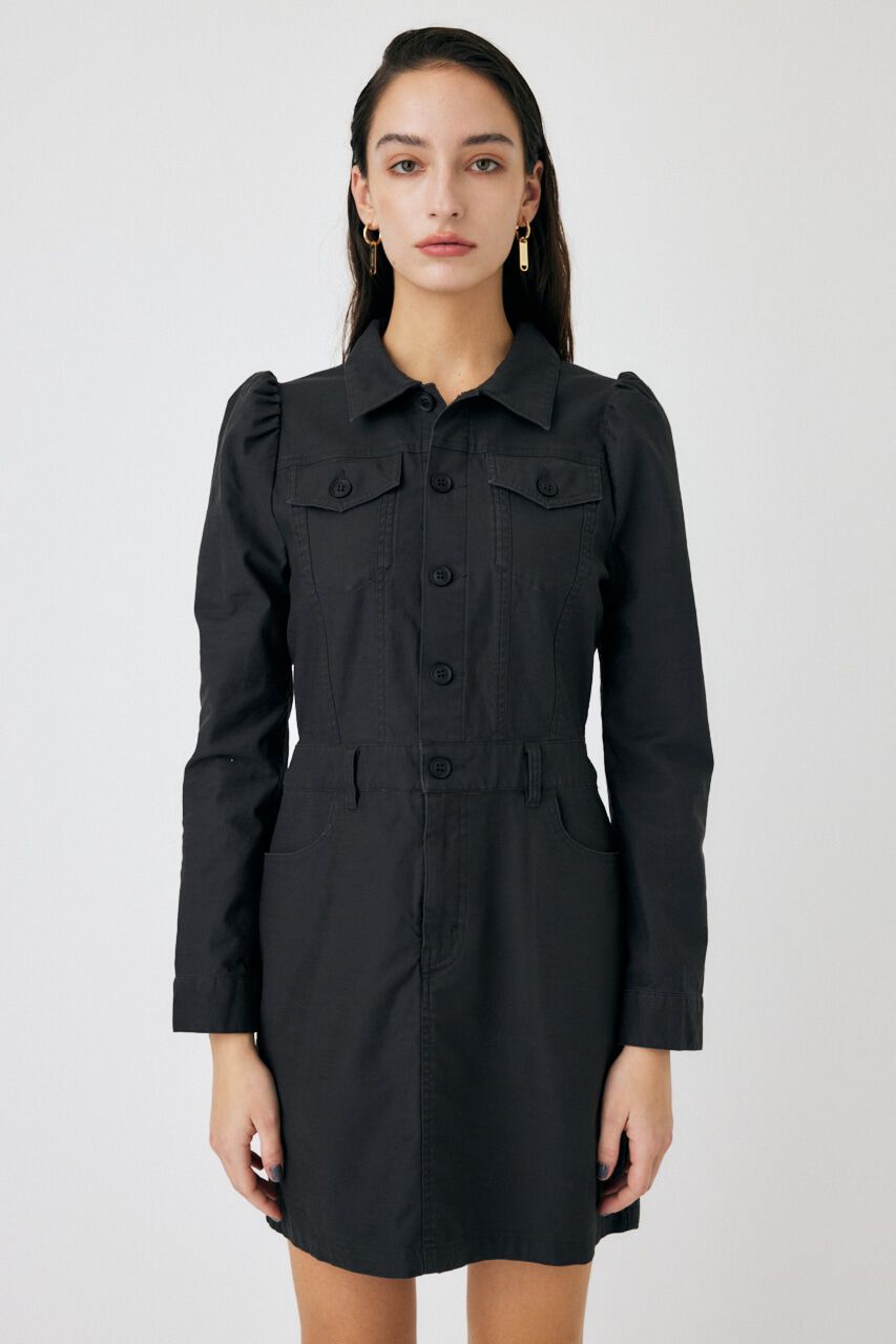 MOUSSY「PUFF SLEEVE MINI ドレス」|ワンピース|