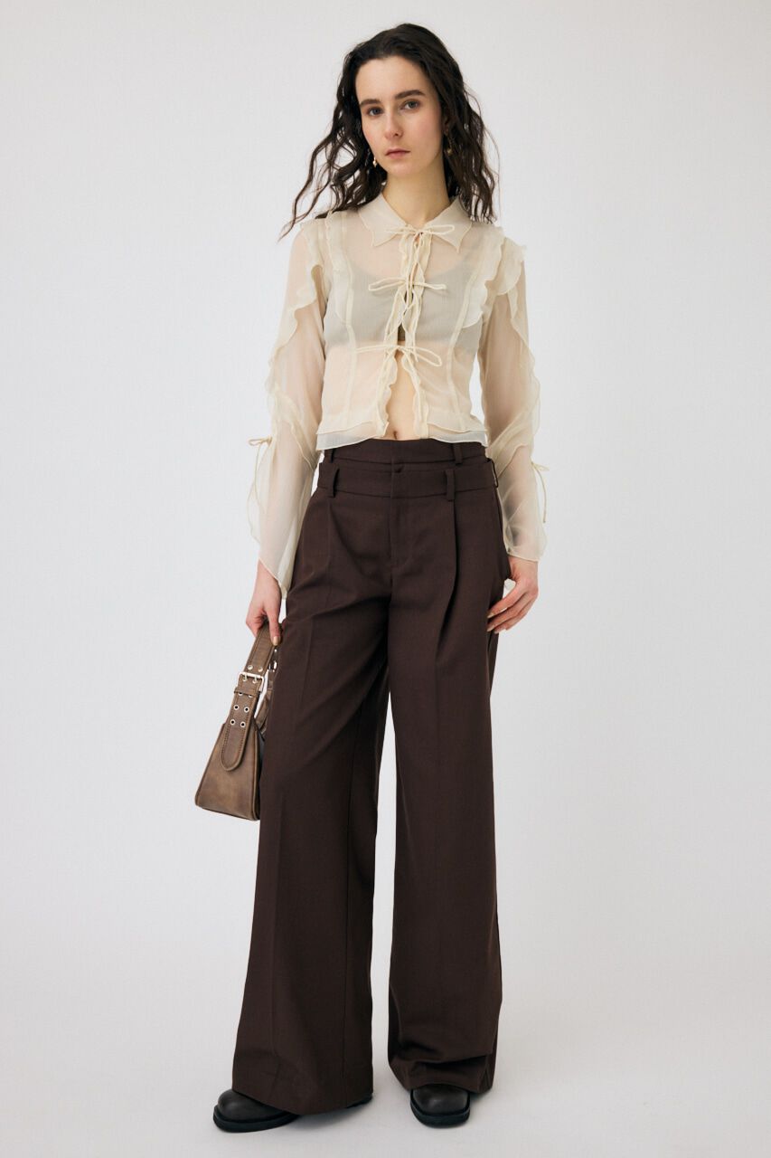 MOUSSY「CHIFFON MELLOW ブラウス」|シャツ・ブラウス|