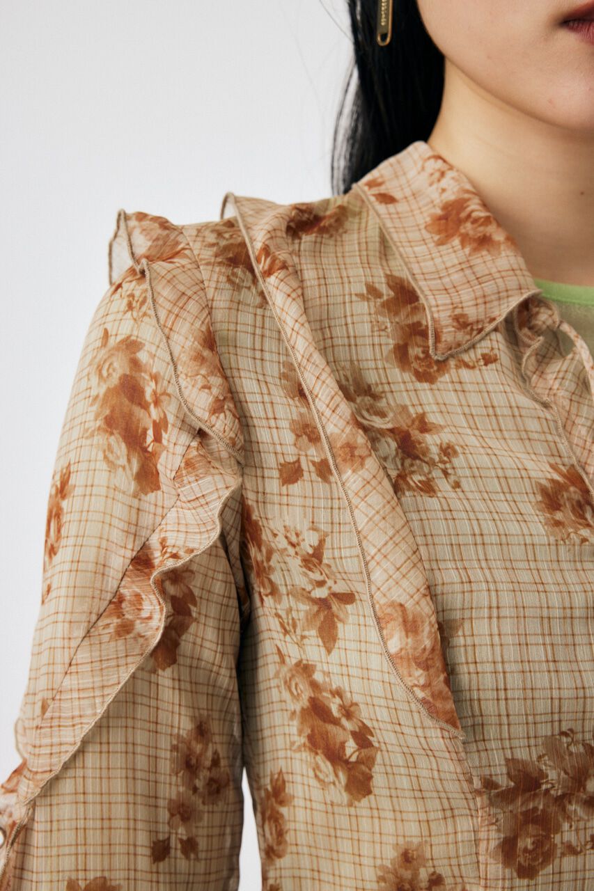 MOUSSY「CHIFFON MELLOW ブラウス」|シャツ・ブラウス|