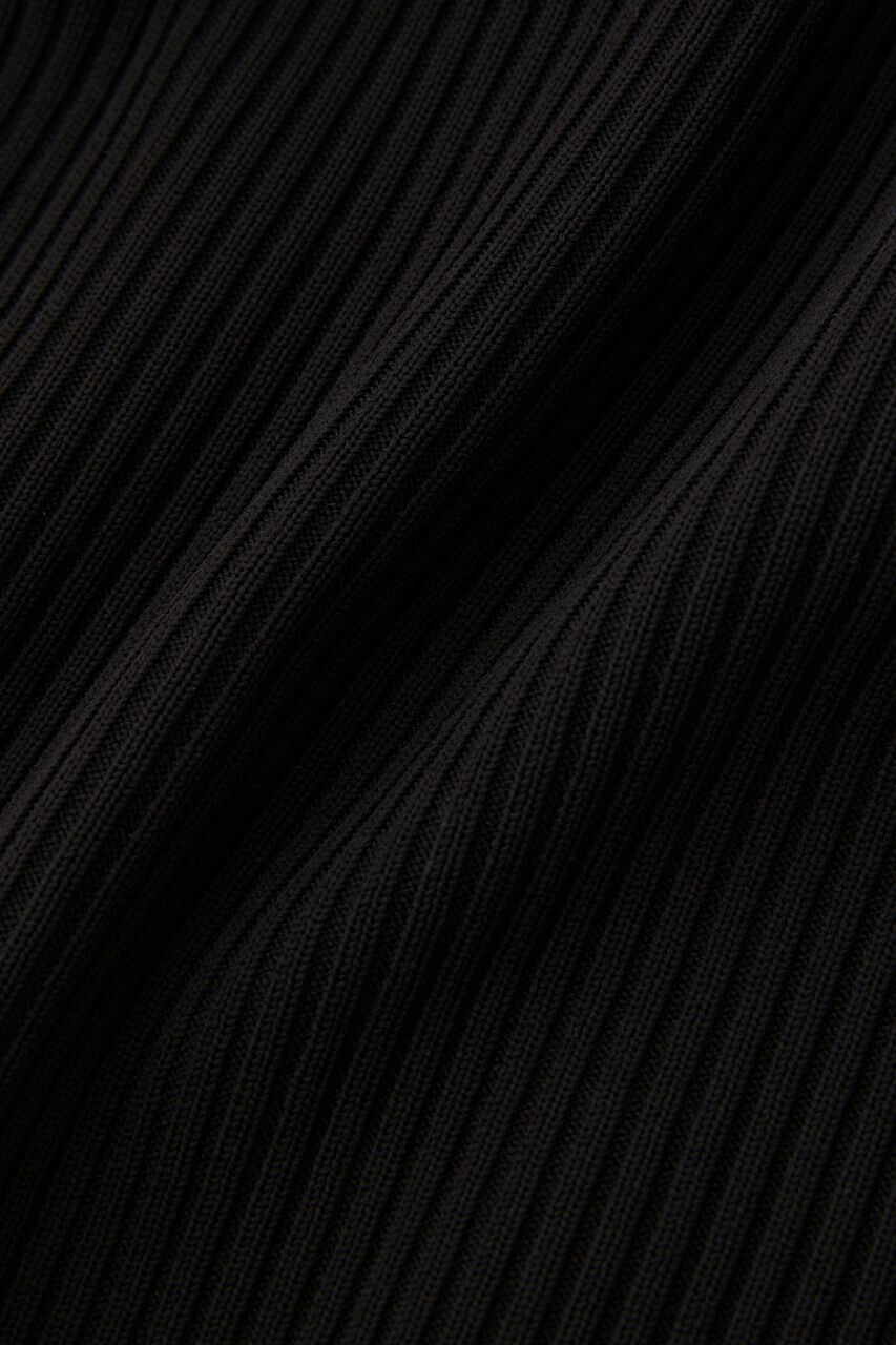 MOUSSY「リサイクルポリエステル使用オープンショルダーニットドレス」|ワンピース|