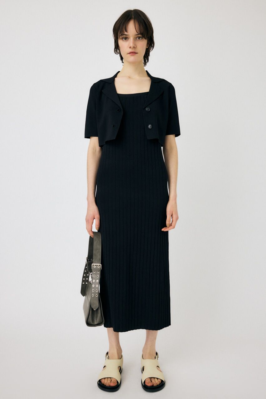 MOUSSY「SHIRT COMBI KNIT ドレス」|ワンピース|
