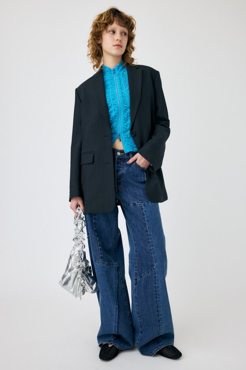 MOUSSY「JW PATCHWORK BAGGY」|デニム|