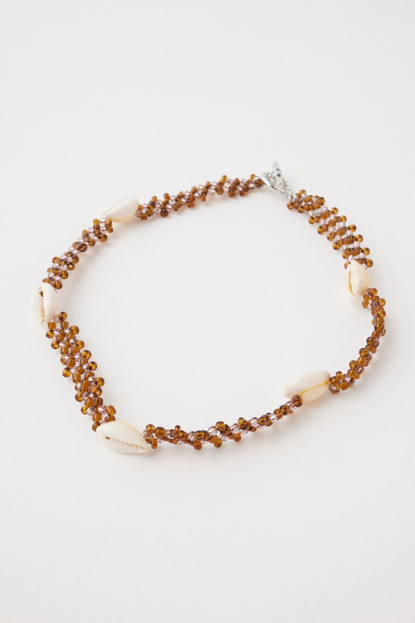 MOUSSY「BEADED SHELL チョーカー」|ネックレス|