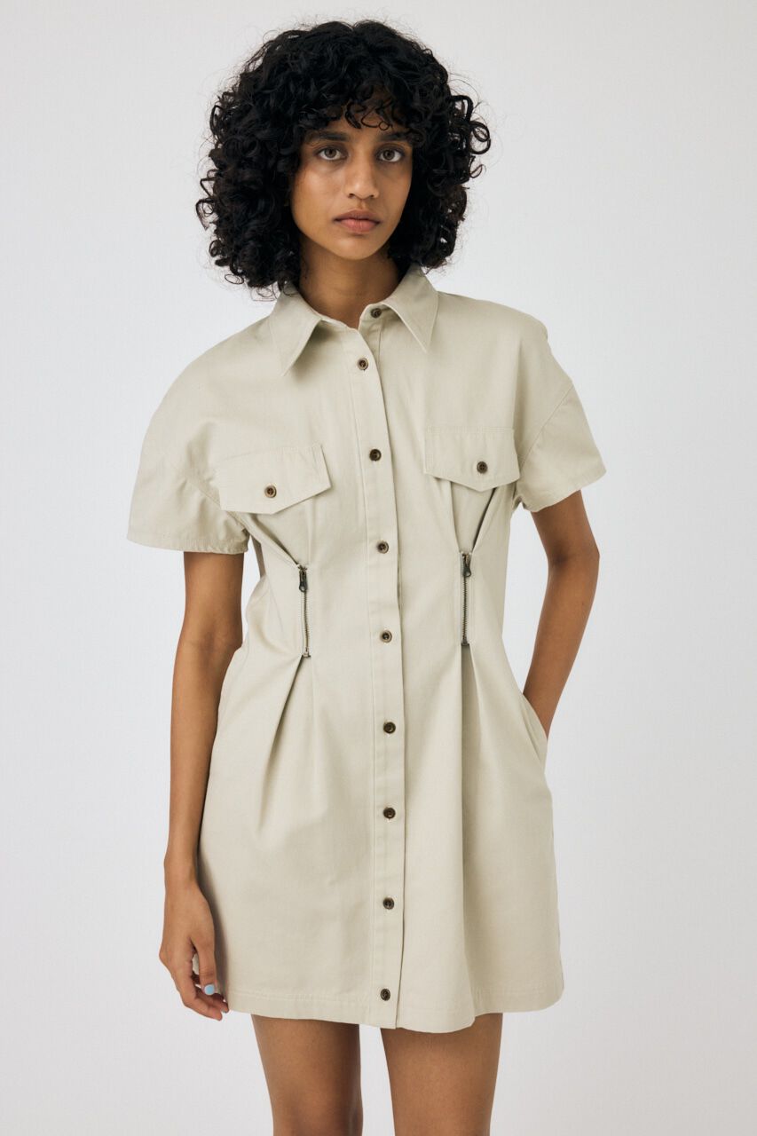 MOUSSY「WAIST ZIP UP ドレス」|ワンピース|
