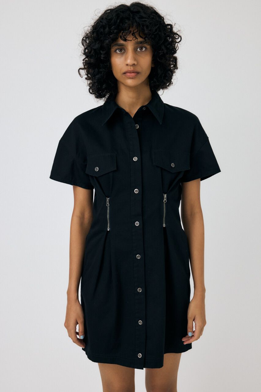 MOUSSY「WAIST ZIP UP ドレス」|ワンピース|