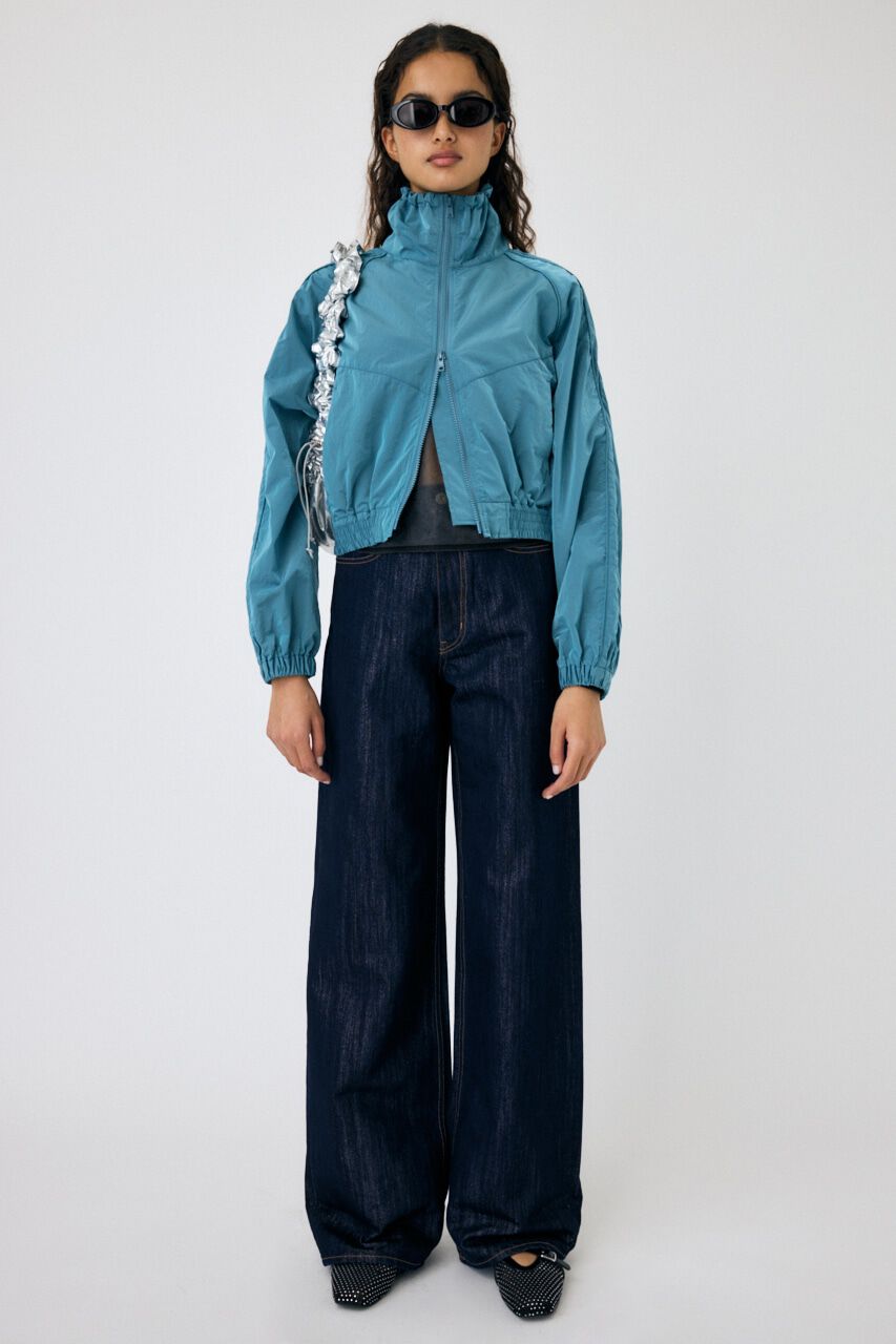 MOUSSY「GLITTER DENIM WIDE STRAIGHT」|デニム|