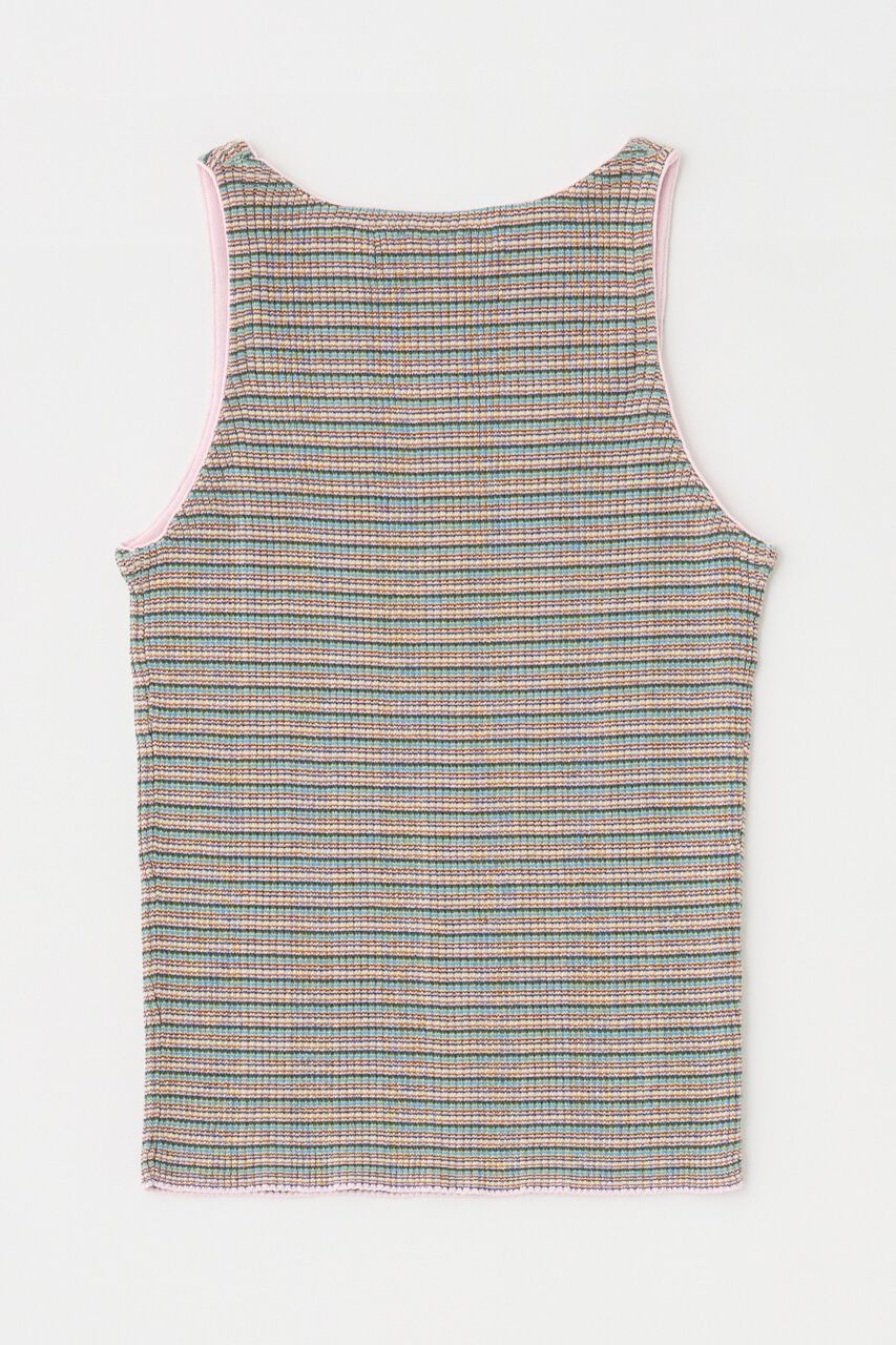 MOUSSY「THIN BORDER タンク」|タンクトップ|