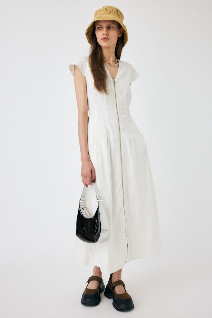 MOUSSY「ZIP UP WAIST TUCK ドレス」|ワンピース|