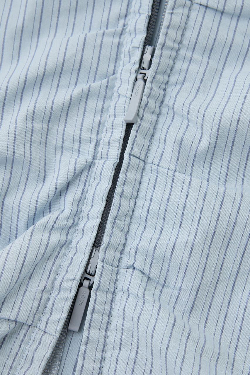 MOUSSY「ZIP UP CAP SLEEVE シャツ」|シャツ・ブラウス|