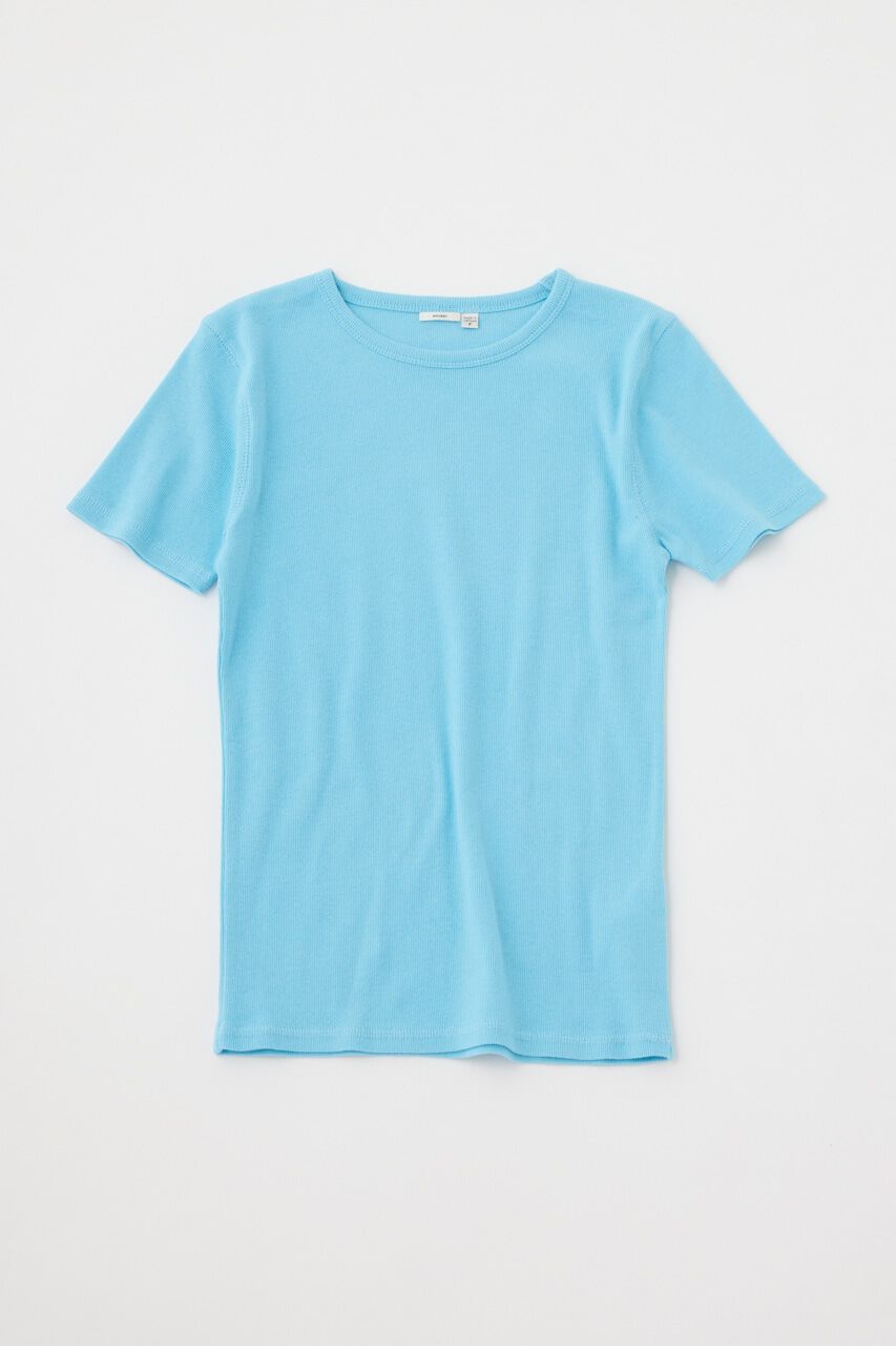 MOUSSY「BASIC RIB Tシャツ」|Tシャツ・カットソー|L/BLU1