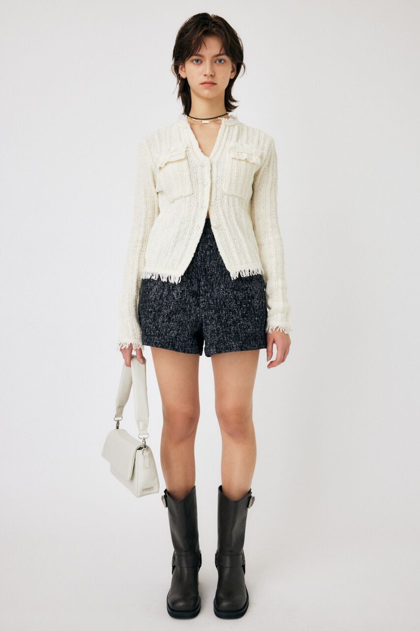 MOUSSY「HW TWEEDY SHORTS」|デニム|