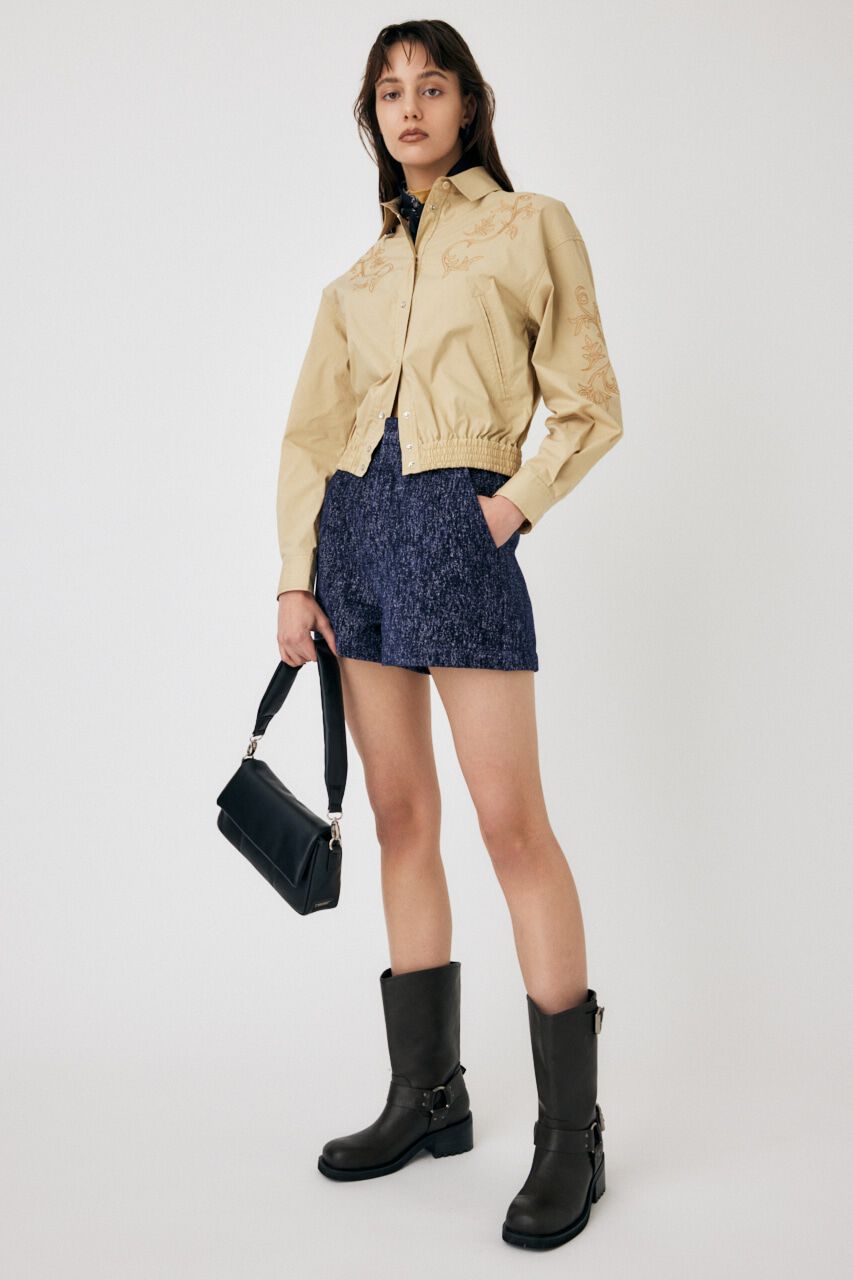 MOUSSY「HW TWEEDY SHORTS」|デニム|