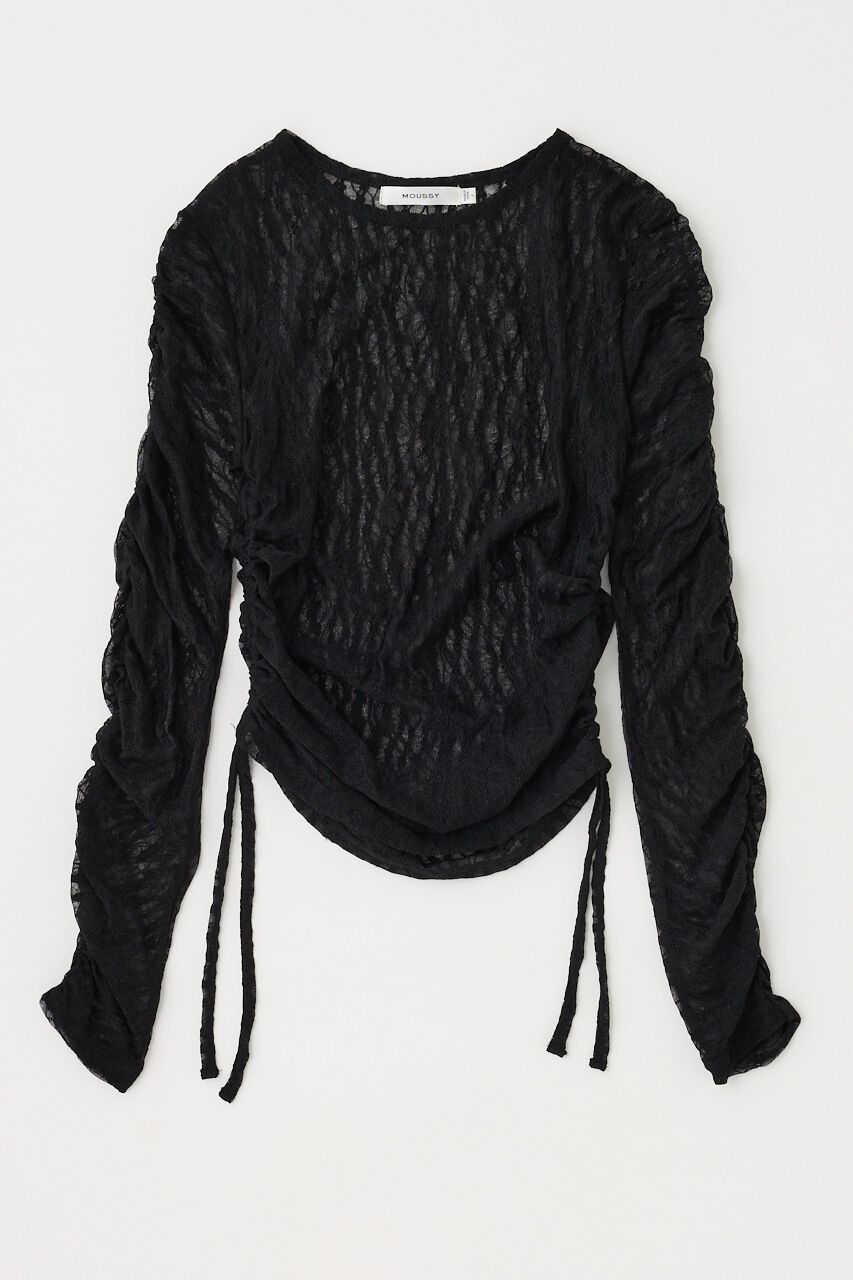 MOUSSY「SHIRRING レーストップス」|Tシャツ・カットソー|