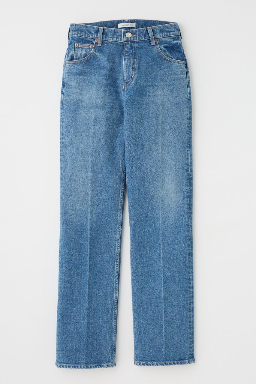 MOUSSY「MVS CENTER PRESS ストレートデニム」|デニム|