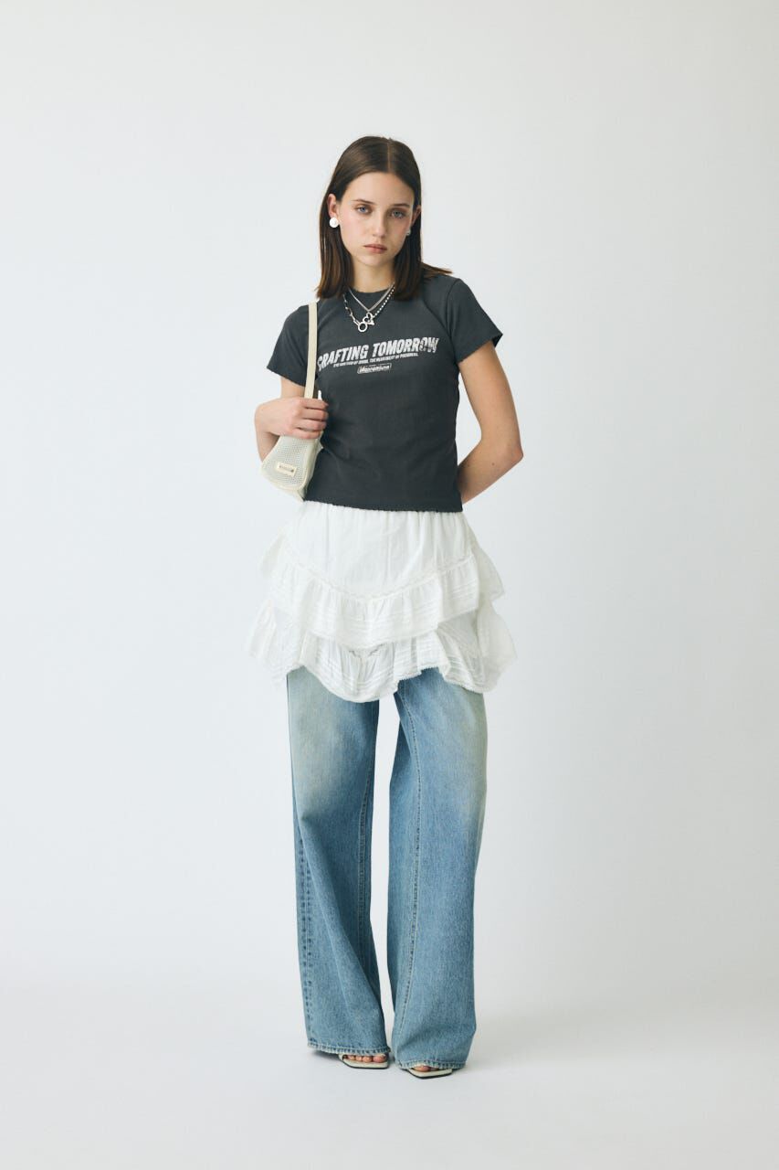 MOUSSY「FADED ロゴ TEE」|Tシャツ・カットソー|