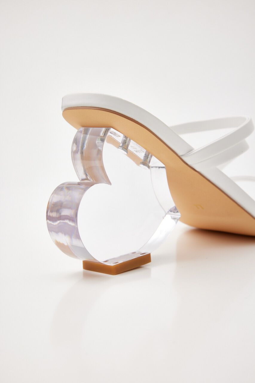 rienda「ハートデザインクリアヒールSDL」|サンダル|