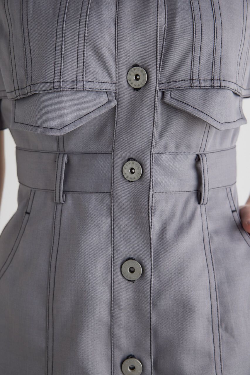 rienda「クロップレイヤードマーメイドミニOPS」|ワンピース|