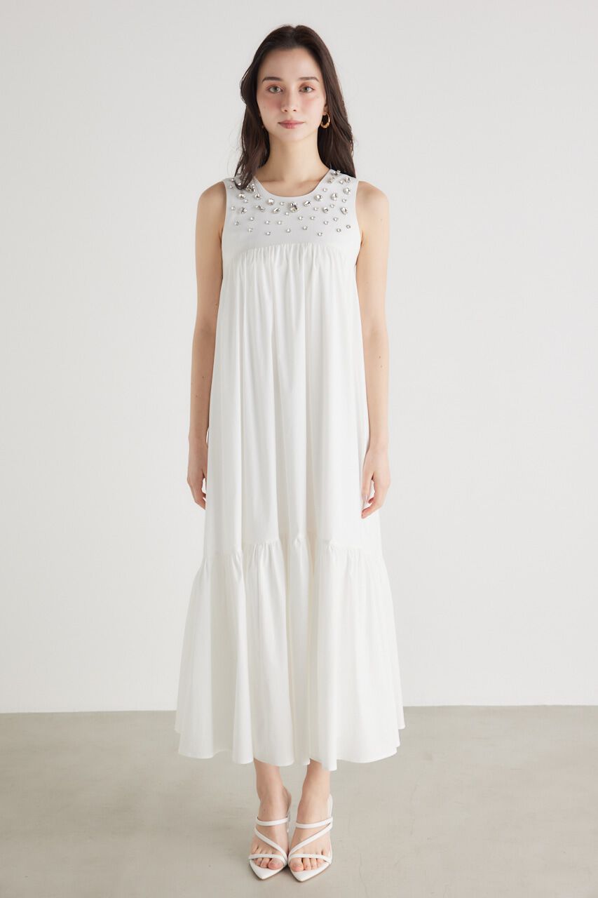 rienda「バストビジューフレアOP」|ワンピース|