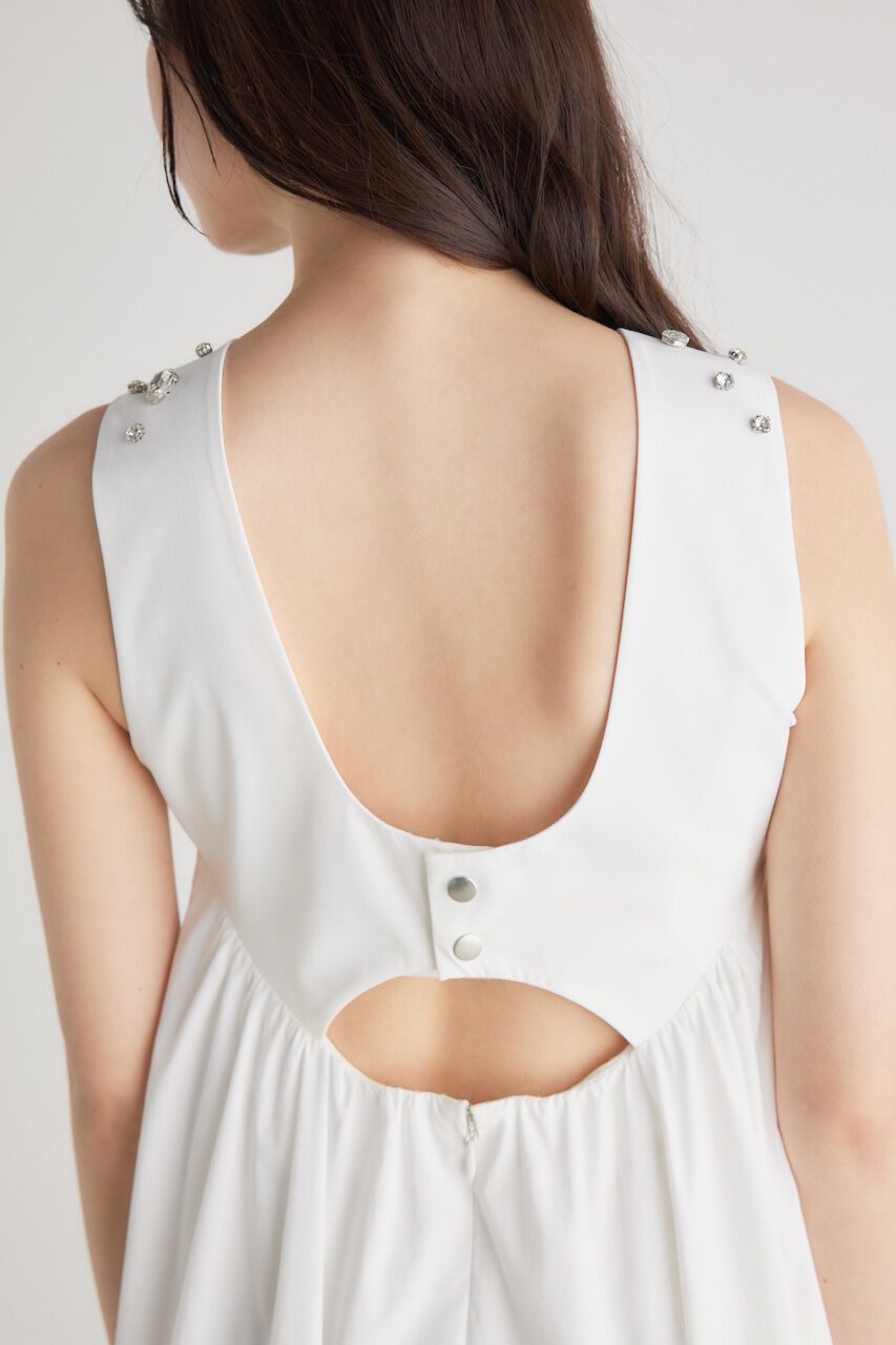 rienda「バストビジューフレアOP」|ワンピース|