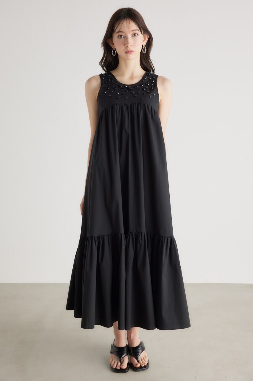 rienda「バストビジューフレアOP」|ワンピース|