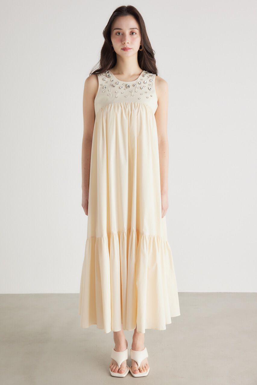 rienda「バストビジューフレアOP」|ワンピース|